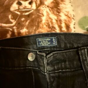 Abercrombie & Fitch women's Black Ultra High-Rise Slim Jeans